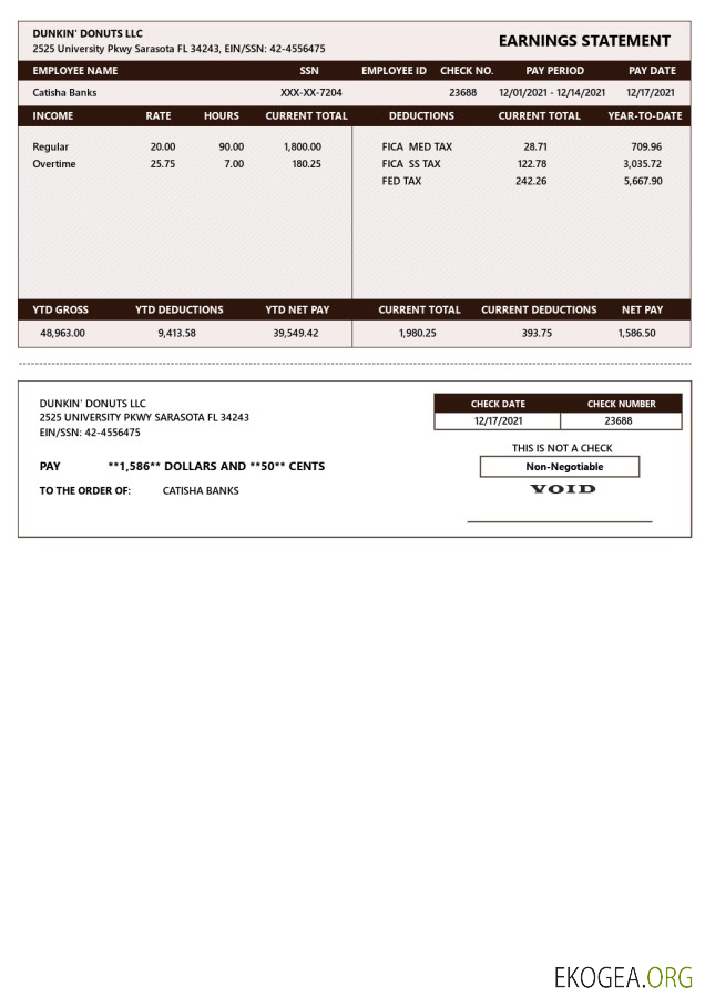 Dunkin' Donuts LLC Playstub 1